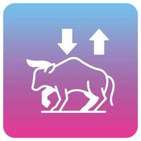 Bull Market Which Can Easily Modify Or Edit vector