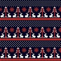 New Year s Christmas pattern pixel vector illustration eps