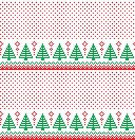 New Year s Christmas pattern pixel vector illustration eps