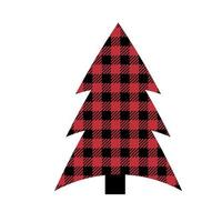tree pattern at Buffalo Plaid. Festive background for design and print esp vector