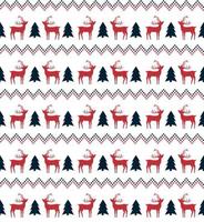 Knitted Christmas and New Year pattern in snowmen. Wool Knitting Sweater Design. Wallpaper wrapping paper textile print. Eps 10 vector