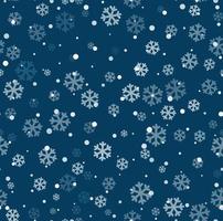 vector seamless winter cristmas pattern with snowflakes