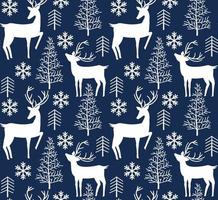Christmas reindeer seamless pattern background. illustration background. Vector illustration layered for easy manipulation and custom coloring