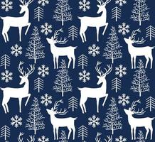 Christmas reindeer seamless pattern background. illustration background. Vector illustration layered for easy manipulation and custom coloring