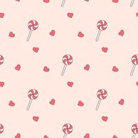 romantic seamless pattern vector