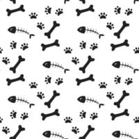 pets print pattern vector