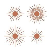 conjunto de signos solares vector