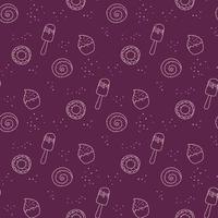 bakery seamless pattern vector