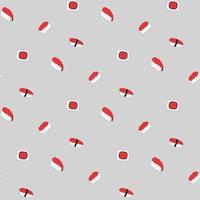 sushi seamless pattern vector