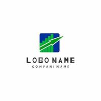 financial logo vector on white background eps file free