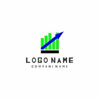 financial logo vector on white background eps file free