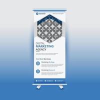 professional roll up banner design vector