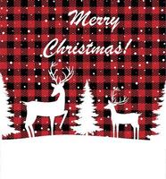 Christmas and New Year pattern at Buffalo Plaid. Festive background for design and print vector