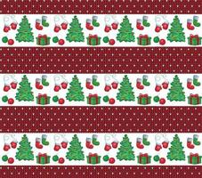 Knitted Christmas and New Year pattern. Wool Knitting Sweater Design. Wallpaper wrapping paper textile print. vector