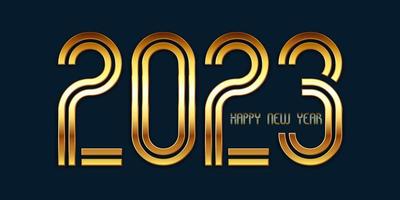 Elegant Happy New Year banner design vector