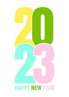 Happy New Year background in pastel colours vector