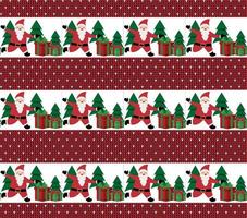 Knitted Christmas and New Year pattern. Wool Knitting Sweater Design. Wallpaper wrapping paper textile print. vector