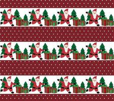 Knitted Christmas and New Year pattern. Wool Knitting Sweater Design. Wallpaper wrapping paper textile print. vector