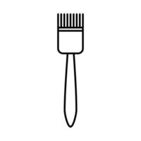 Outline, simple vector kitchen brush icon isolated on white background.