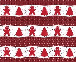 Knitted Christmas and New Year pattern esp 10 vector