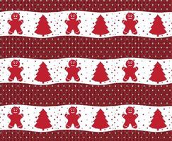 Knitted Christmas and New Year pattern esp 10 vector