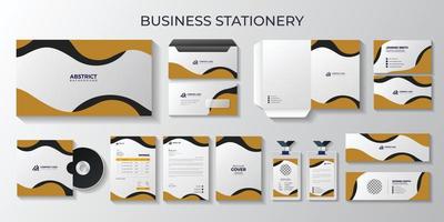 business stationery and identity, branding, Presentation Folder, Business card, Letterhead, Presentation folder, Invoice,  Id card, Envelope, Email signature, CD cover, Book Cover design, vector