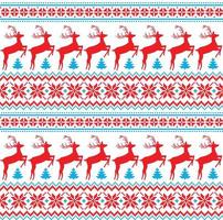 Knitted, pixel Christmas and New Year pattern. Wool Knitting Sweater Design. Wallpaper wrapping paper textile print. Eps 10 vector