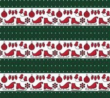 Knitted Christmas and New Year pattern. Wool Knitting Sweater Design. Wallpaper wrapping paper textile print. vector