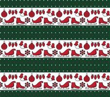 Knitted Christmas and New Year pattern. Wool Knitting Sweater Design. Wallpaper wrapping paper textile print. vector