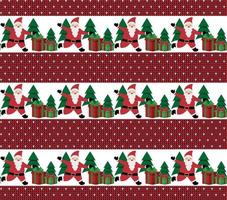 Knitted Christmas and New Year pattern. Wool Knitting Sweater Design. Wallpaper wrapping paper textile print. vector