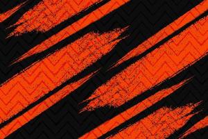 fondo abstracto de textura grunge naranja y negro con estilo zigzag vector