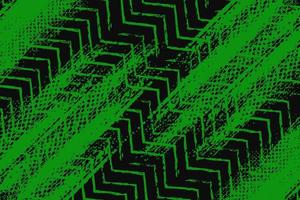 Abstract green and black grunge texture background with zigzag style vector