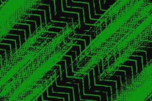 Abstract green and black grunge texture background with zigzag style vector