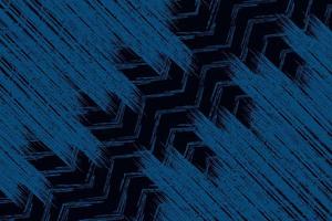 Abstract blue and black grunge texture background with zigzag style vector