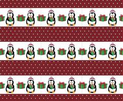 Knitted Christmas and New Year pattern esp 10 vector