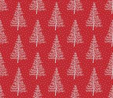 Vector festive Christmas or New Year seamless pattern in a Christmas tree.