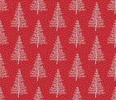 Vector festive Christmas or New Year seamless pattern in a Christmas tree.