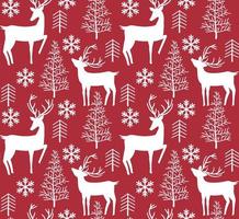 Christmas reindeer seamless pattern background. illustration background. Vector illustration layered for easy manipulation and custom coloring