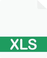 xls Document File Vector Flat Illustration