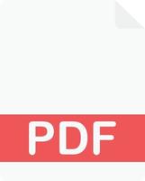 pdf Document File Vector Flat Illustration