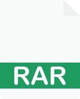 rar Document File Vector Flat Illustration