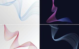 modern wave curve abstract presentation background Pack vector