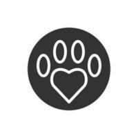 Animal hospital black glyph icon vector