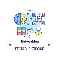 Networking concept icon vector