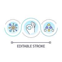 Optimize work process loop concept icon vector