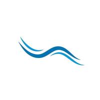 Water Wave Logo Template. vector Icon illustration