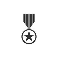 conjunto de vectores de iconos de medallas para la ilustración del día de los veteranos