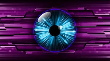 Modern Technology Background with eye vector