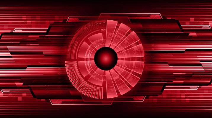 Modern Technology Background with eye