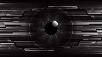 Modern Technology Background with eye vector